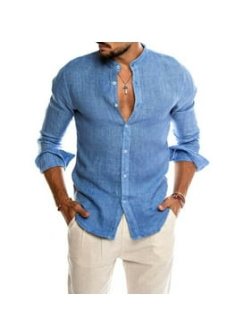 Mens Formal Shirts Jack /& Jones Long Sleeve Button Up Plain Office Work Shirt